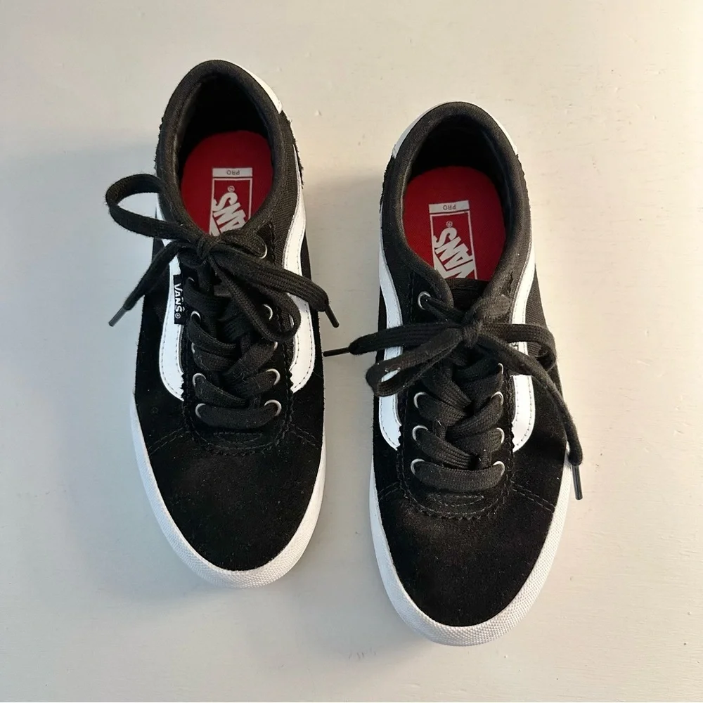 Vans Black Suede Chima Pro Youth Sneakers Size 3